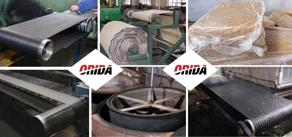 Wrapped V belt production process